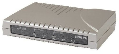 Hama VoIP-ATA-Adapter für analoge Telefone Internet telefonie Terminal Gateway