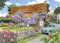 The House of Puzzles - Wisteria Age 3+ Cottage Jigsaw - Big 250 Piece Jigsaws For Adults & Kids, Extra Large Pieces, Artist Illustrated, Scenic Landscape, Deluxe Puzzle Gifts