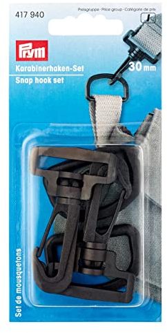 Prym 417940 Karabinerhaken Set KST 30 mm schwarz