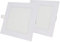 NRGLEVER Quadratische LED 12W Set 2 Eingebettete Decken LED Lampen, Ultradünne,170mm×170mm,Warmweiße 3000K