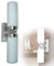 Wandleuchte 2 flammig Wandlampe Badeleuchte Wandstrahler Badlampe Glas Spiegelleuchte (Flurleuchte, Spiegelampe, Badezimmer Lampe, Wandbeleuchtung, Badezimmerleuchte, IP44, 31 cm, Fassung 2 x E14)