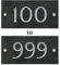 Engraved Slate House Number Plaque - 100 to 999 - (Dispatched Same/Next Day)