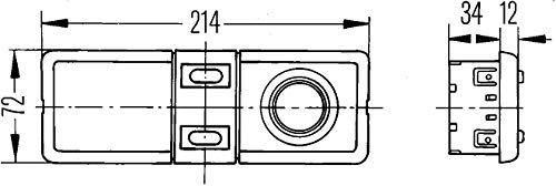 Hella 2NE 344 169-047 Nebelschlussleuchte - Glühlampe - Anbau-Einbau - ECE-SAE-ADR-GGVS - Lichtscheibenfarbe: rot