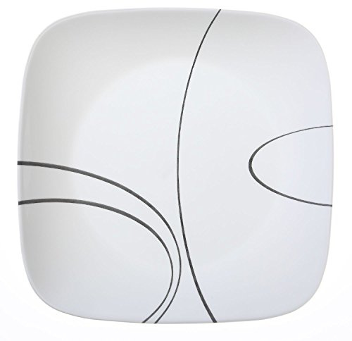 Corelle Square Simple Lines 10.25 Dinner Plate (Set of 4) by Corelle Coordinates