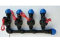 collettore irrigazione 4 zone 4 elettrovalvole 24v con portagomma compressione da 32 mm per impianti di irrigazione giardino giardini automatici