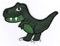 Bienpatch T Rex Dino Aufn√§her/B√ľgelbild/Iron on Patch - 1 St√ľck