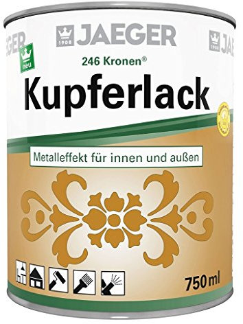 Jaeger Kronen® Metallic-Lack Gold, Silber, Kupfer für innen und außen (750 ml, Kupfer)