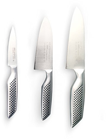 FranquiHOgar Juego de 3 Cuchillos Holstein: puntilla de 9 cm de Filo y Dos Cuchillos Chef de 12,5 y 15 cm de Filo.