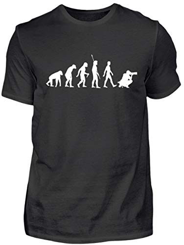 Maglietta da uomo con evoluzione della fotografia Nero XL