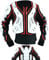 Texpeed - Kinder Motocross jacke mit Rückenprotektor für sportliche Aktivitäten - Enduro Brustschutz - Rot Weiß Schwarz - 14 Jahre