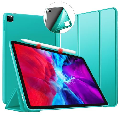 VAGHVEO Custodia per iPad Pro 11 Pollici 2022/2021/2020/2018, Cover per iPad Pro 11 4a/3a/2a/1a Generazione con Funzione di Auto Sveglia/Sonno Cover in TPU Flessibile Ultrasottile e Leggera, Verde