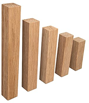 Universal Eckblock Ecke ECKTURM Eckstab für EICHE Sockelleisten ROH Eckturm Eckturm ECONOMY (ohne Fase), Höhe 65 mm