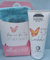 LaVida Relax-Geschenk-Set, Wellness Dusche,Beginne den Tag mit einem Lächeln, Duschgel- zertifizierte Naturkosmetik mit einem Handtuch aus Bio-Baumwolle