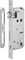 INTELOCK - Serrure Encastrable avec Trou Cylindre pour Porte d'Entrée - Inox - Axe 50 mm - Entr'Axes 85 mm - Carré 8 mm - Réversible - Bouts Carrés - Gris