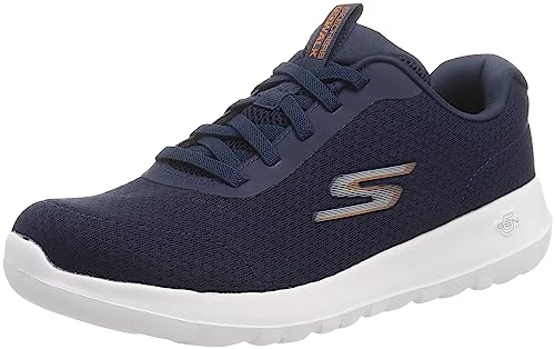 Skechers Herren Go Walk Max Midshore Sneaker, Navy Textile Synthetic, 43 EU