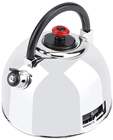 Mechanischer Küchentimer, Teekanne, Timer, Edelstahl, 60 Minuten, Kochen, Aufzieh-Timer, Erinnerung für Uhr, Büros, Labors, Schulen, Küche, Übungen, Ofen, Backen