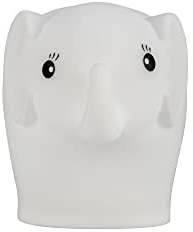Pauleen 48234 Night Elephant Nachtlicht für Kinder mit Akku LED Kinderzimmerlampe mit Farbwechsel aus BPA-freiem Silikon