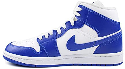 Nike Damen Air Jordan1 Sneakers, White/University-Schwarz, 37.5 EU