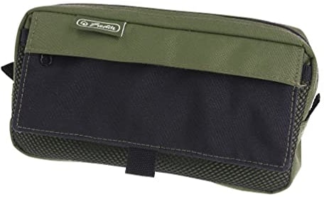 herlitz 50039029 Faulenzer mit 2 Außentaschen, olive/black, 1 Stück
