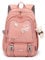 FANDARE Schulrucksack Schulrucksack Kinderrucksack Schultasche Jungen Mädchen Rucksack Schulranzen für Outdoor Reise Daypacks Freizeitrucksack Rucksack mit Plüsch Anhänger Wasserdicht Nylon Rosa