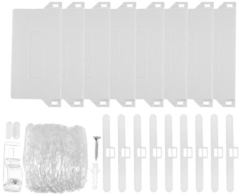 Homoyoyo Vertikales Jalousieketten Satz Für Vorhänge Langlebig Und Handlich Weiß Zubehör Für Raffrollos Und Jalousien Installieren Romantische Gardinenkette Mit 20 Perlen