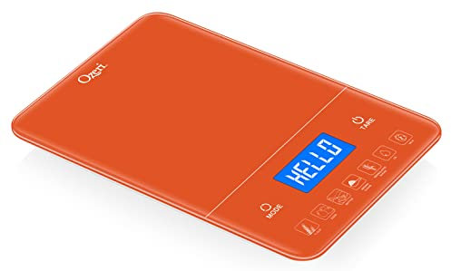 Ozeri Touch III 22 lbs (10 kg) Baker's Kitchen Scale with Calorie Counter, in Tempered Glass