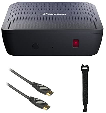 BirdDog Play 4K NDI Player Bundle with Pearstone HDMI Cable and Fastener Straps