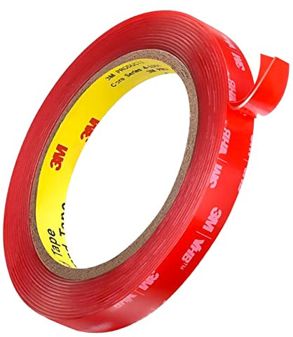 MHsons 3M VHB 4910 Clear Acrylic Adhesive Mounting Tape (9.8ft) Double Sided Heavy Duty Transparent for Car, Home, Office Decor, LED Light Mount | (10mm x 3meters)
