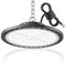YIQIBRO LED Hallenstrahler Garagenbeleuchtung 100W 1 Stücke - 10000LM LED UFO Hallenbeleuchtung mit 11.8in Metallkette, Treiber, 6500K IP65 Werkstatt Deckenleuchte für Lagerhalle Fabriken