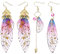 2 Paar Schmetterling Ohrringe - Schmetterlingsflügel Feenflügel Simulation Insekt Feen Flügel Wing Foil Asymmetrische Elfen Damen Mädchen Earrings Aesthetic Halloween