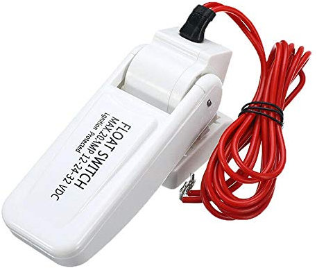 BYCUFF Interruttore a Galleggiante per pompa di cuneo automatico 12 V 24 V o 32 V per barca Yacht Caravan Campeggio Pompa di Pesca On/Off Automatico