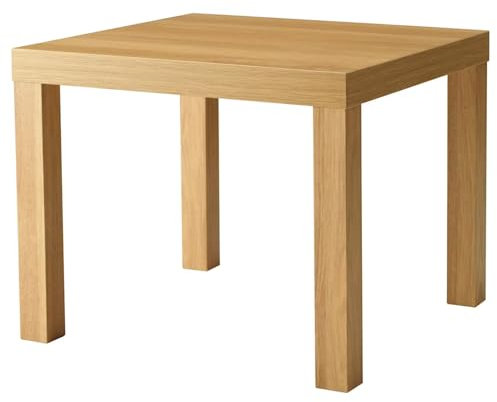 PriceKingX Coffee Table couch end side table for coffee tea- Living Room, Sturdy & Durable Center Table for Home, Office, & Lounge, Easy Assembly, Spacious Surface for Drinks, Decor (Wood, Oak)