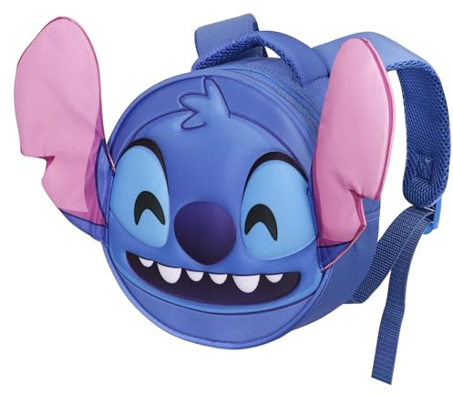 Disney Lilo und Stitch Send-Emoji Rucksack, Blau, 22 x 22 cm, Kapazität 4 L