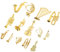 TOYANDONA 14stücke Teiliges Set Miniatur Musikinstrumente Für Weihnachtsbaum-Dekoration Kleine Weihnachtsornamente Für Mini-häuser Und Festliche Anlässe