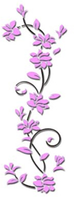 Wandtattoo Aufkleber Wandaufkleber Selbstklebend Blumen Muster Acryl 3D Blume Abnehmbare Abziehbild für Wohnzimmer Aufkleber