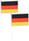 BESPORTBLE Handgehaltene Fahnen 50 Stück Deutschland Flagge Russische Flagge Stock Banner Schreibtisch Russland Handgehaltene Stockfahnen