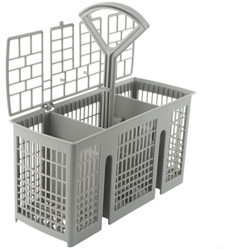 Universal Cutlery Basket For Bosch For Siemens for Bauknecht Dishwashers, Dishwasher Cutlery Basket Cutlery Cage Dishwasher Basket, Detachable Round Handle