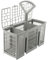Universal Cutlery Basket For Bosch For Siemens for Bauknecht Dishwashers, Dishwasher Cutlery Basket Cutlery Cage Dishwasher Basket, Detachable Round Handle