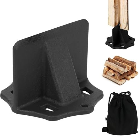 Log Splitter, Wood Splitter for Logs, Firewood Kindling Splitter, Log Splitting Tool, Manual Log Splitter, Firewood Splitter for Home Outdoor Camping (10*7cm)