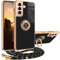 XCYYOO Coque pour Samsung Galaxy S21 Plus avec Cordon,Housse Samsung Galaxy S21 Plus avec Collier Antichoc Magnétique Silicone Lanyard Case Réglable Téléphone Samsung Galaxy S21 Plus Case avec Anneau