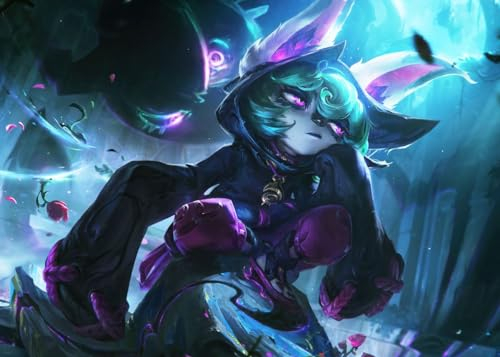 Displate Offiziell League of Legends MetallPoster Magnetische Befestigung Inklusive Lizenziert Bilder Hochwertiges Poster League of Legends Splash Art Vex Horizontal 45 cm x 32 cm