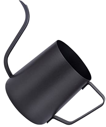 Alipis Cafetera De Goteo Portátil De Acero Inoxidable Con Pico De 250 Ml Color Negro Antiadherente