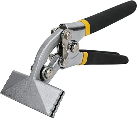 Metal Bender, Sheet Metal Bender, Sheet Metal Bending Hand Tool with 3.15 Width Jaw, Manual Sheet Metal Clamp Seamer Non- Slip Handle Seaming Pliers for Flattening Metal