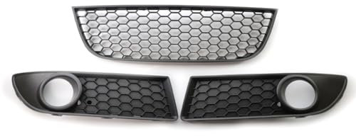 Kühlergrill Front Grill Für VW POLO GTI 2006 2007 2008 2009, Verschleißfest wetterfest und langlebig Sport Stil Autoersatzteile Dauerhaft Grill