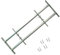 Sufrk Grate per Finestre Regolabili 2 Barre Trasversali 500-650 mm,Grate per Finestre Antiscasso,Estensibili Zincate in Acciaio Inferriate di Sicurezza