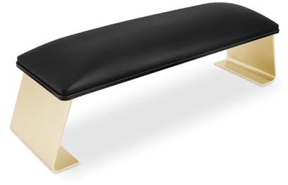 Nail Arm Rest for Nails Tech,Cleanable Leather Nail Arm Rest Cushion,Soft & Waterproof Manicure Hand Rest Stand Holder for Nail Art Salon Technician Table,Anti-slip Bracket(Black C)