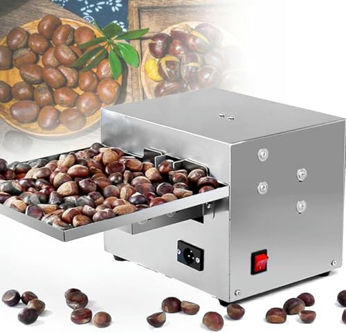 GFXYQPDNV Máquina Comercial para tallar castañas,Peladora eléctrica,Máquina automática para pelar y Abrir castañas,para almendras,avellanas y castañas,