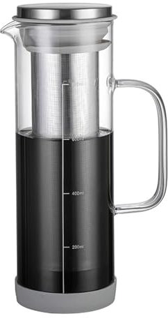 Functional Cold Brew Coffee Bottle Refreshing Cold Brew Coffee Machine with Silicones Sleeve for Home Use