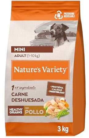 Nature's Variety Healthy Grains Hundefutter für Mini Erwachsene, mit Huhn ohne Knochen, 3 kg
