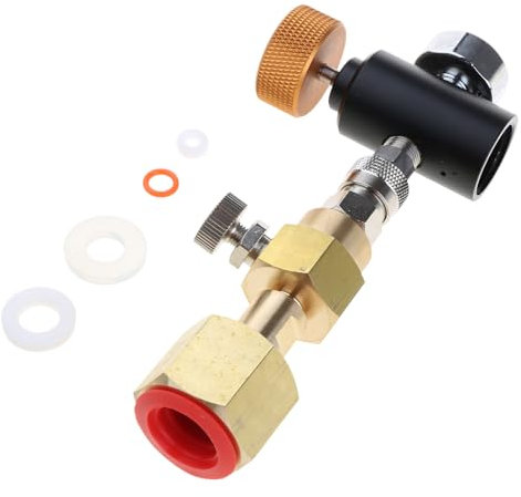 Co2-Nachfüllstation-Adapter Tr21-3 für Quooker-Tanks auf CGA320 W21.8-14 große CO2-Tanks, Schnelltrennanschluss, Aluminium